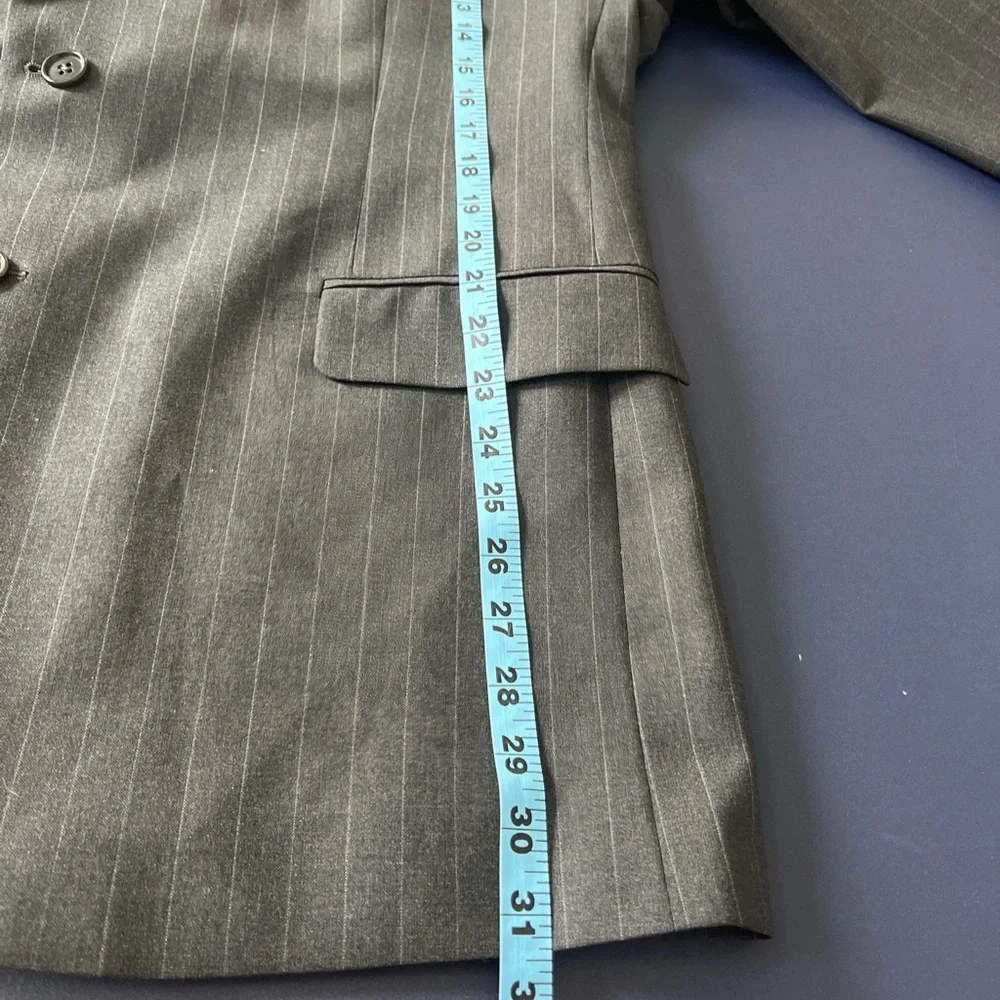 Brooks‎ Brothers 346 Blazer Mens 45R Gray Wool Blend Suit Jacket Coat Set
